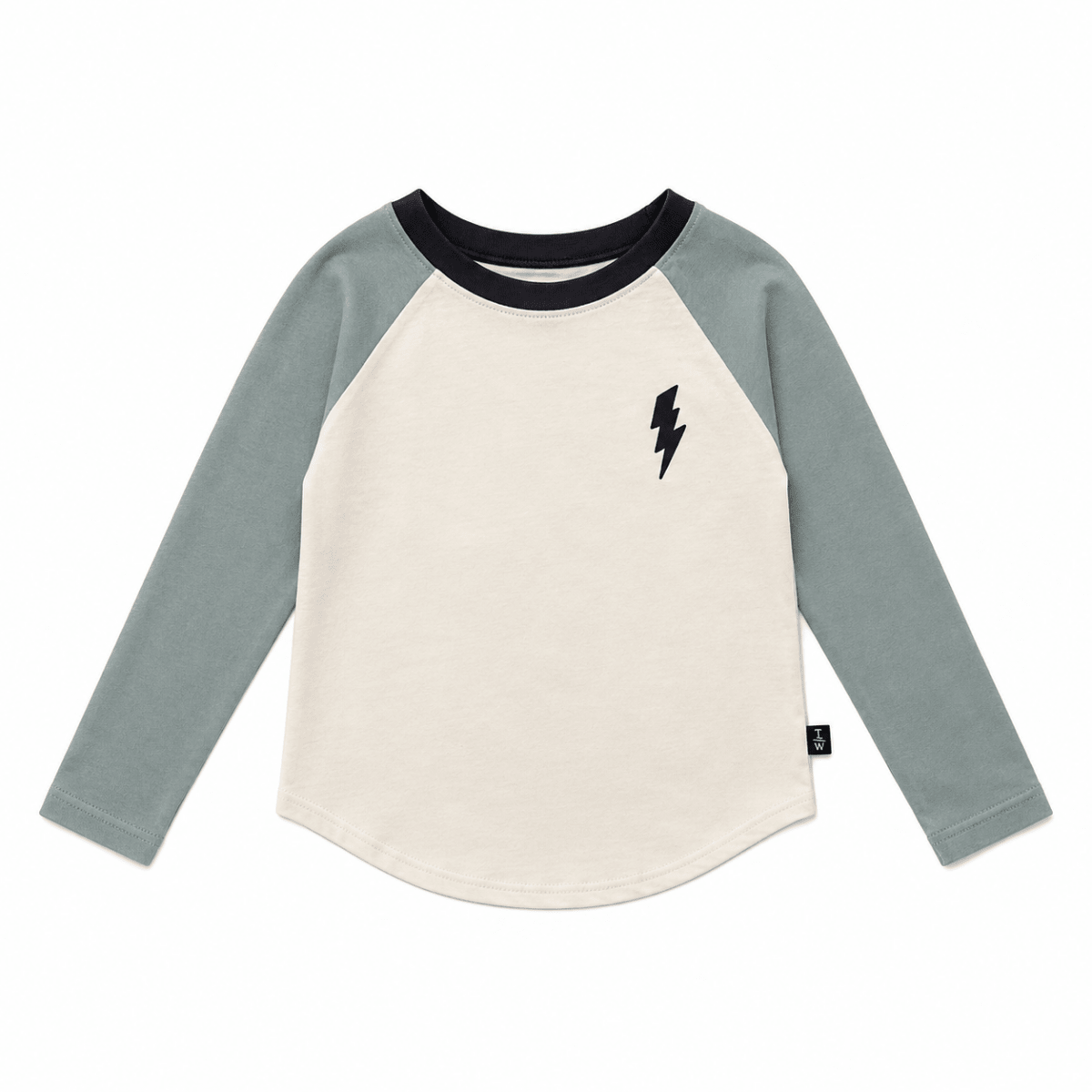 BOLT COLORBLOCK LONG SLEEVE TSHIRT - TINY WHALES