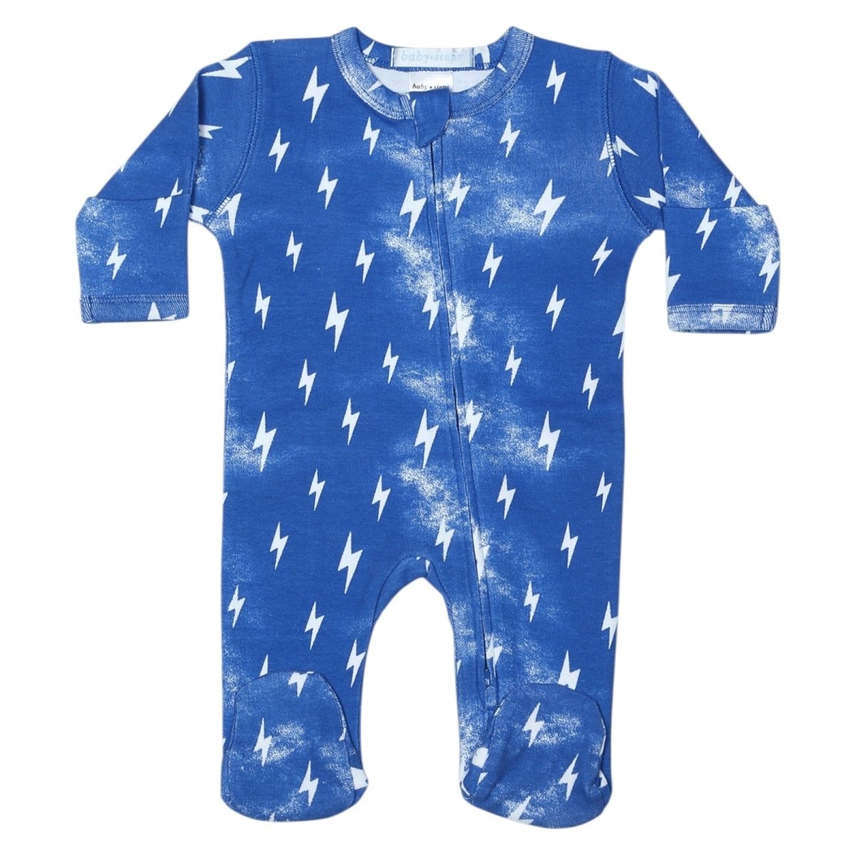 BOLT ZIP FOOTIE - BABY STEPS - FOOTIES