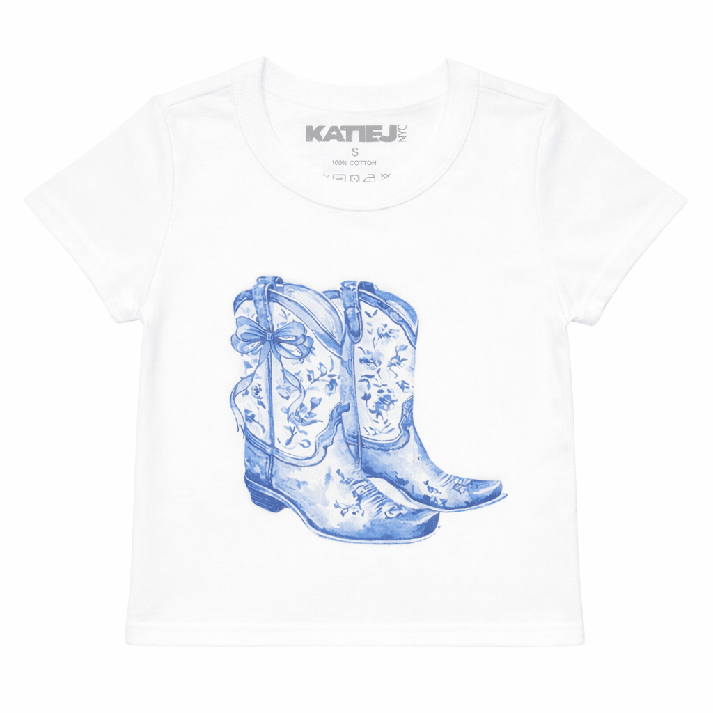 BOW BOOTS TSHIRT ` - KATIE J NYC
