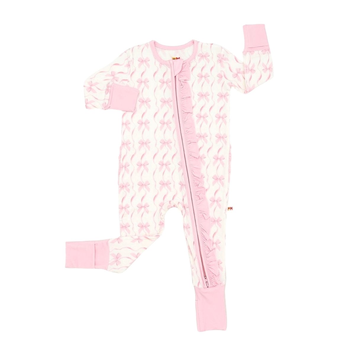 BOWS BAMBOO ZIPPER ROMPER - PETITE HAILEY