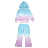 BRYNN OMBRE STARS ZIP UP HOODIE AND SWEATPANTS SET - SET