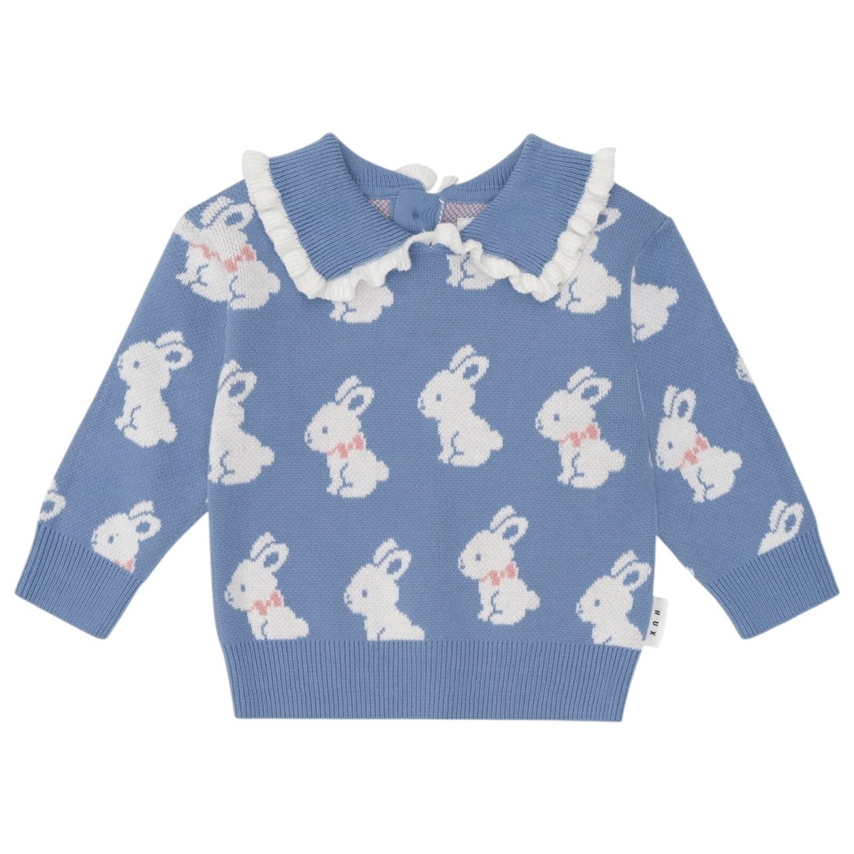 BUNNY FIELD COLLARD KNITTED SWEATER - HUXBABY
