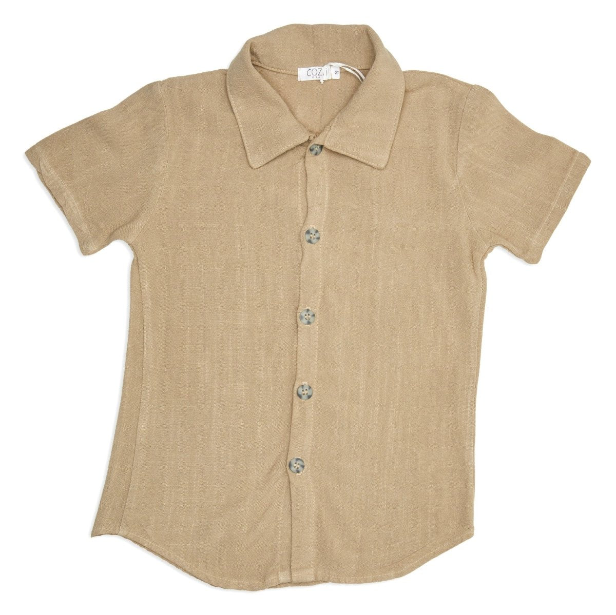 BUTTON DOWN LINEN TOP - BUTTON DOWNS