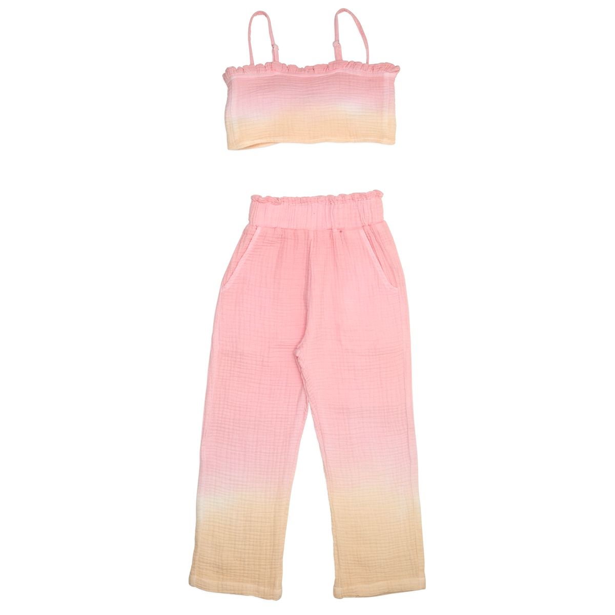 CABO DIP DYE CROP TOP AND PANTS SET - MINI DREAMERS
