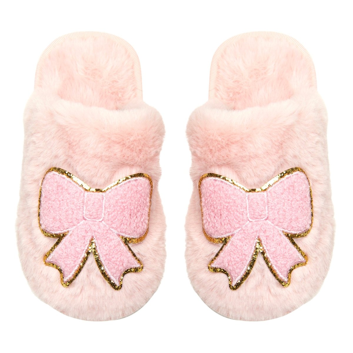 CALI BOW FUZZY SLIPPERS - SLIPPERS