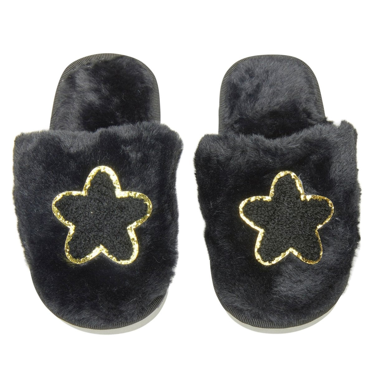 CALI STAR FUZZY SLIPPERS - SLIPPERS