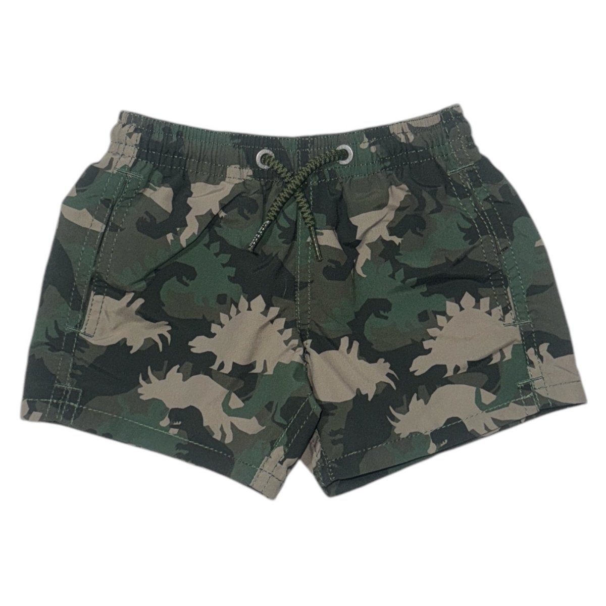 CAMO DINO SWIM TRUNKS - SWIM TRUNKS