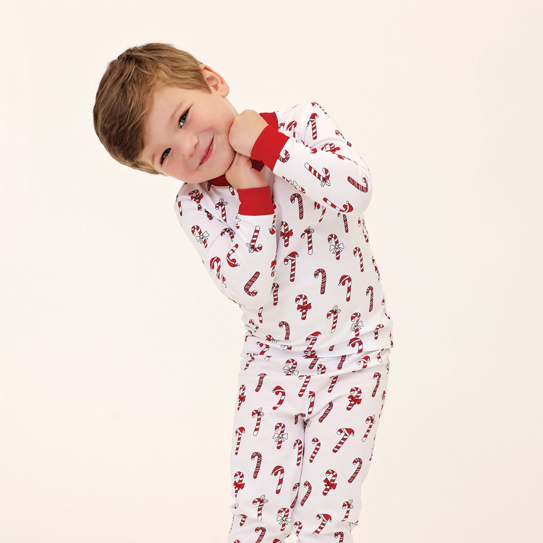 CANDY CANES TWO PIECE PJS (UNISEX) - PAJAMAS
