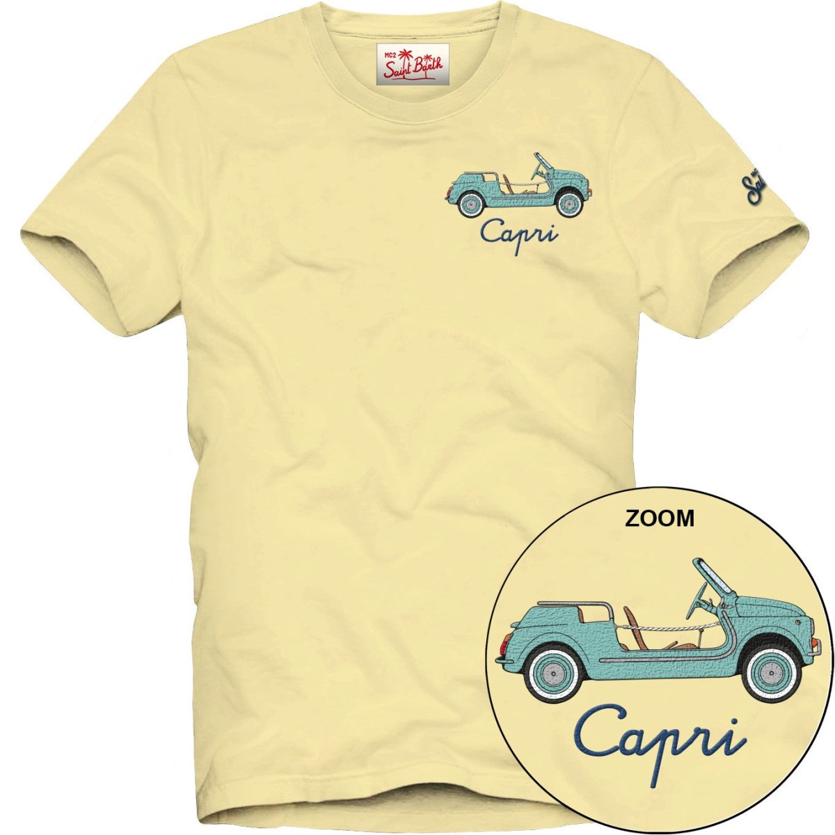 CAPRI MOKE BEACH CAR TSHIRT (PREORDER) - MC2 SAINT BARTH KIDS