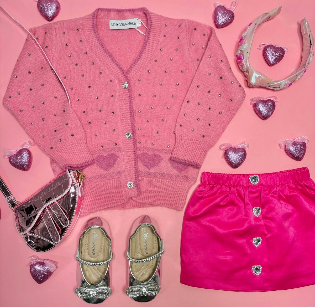 CELINE HEART CARDIGAN - CARDIGANS
