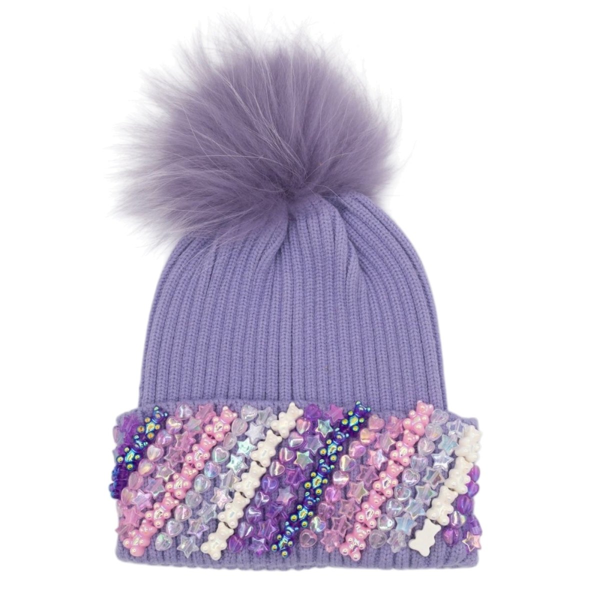 CHARMS & GUMMY BEARS POM POM BEANIE (PREORDER) - BARI LYNN