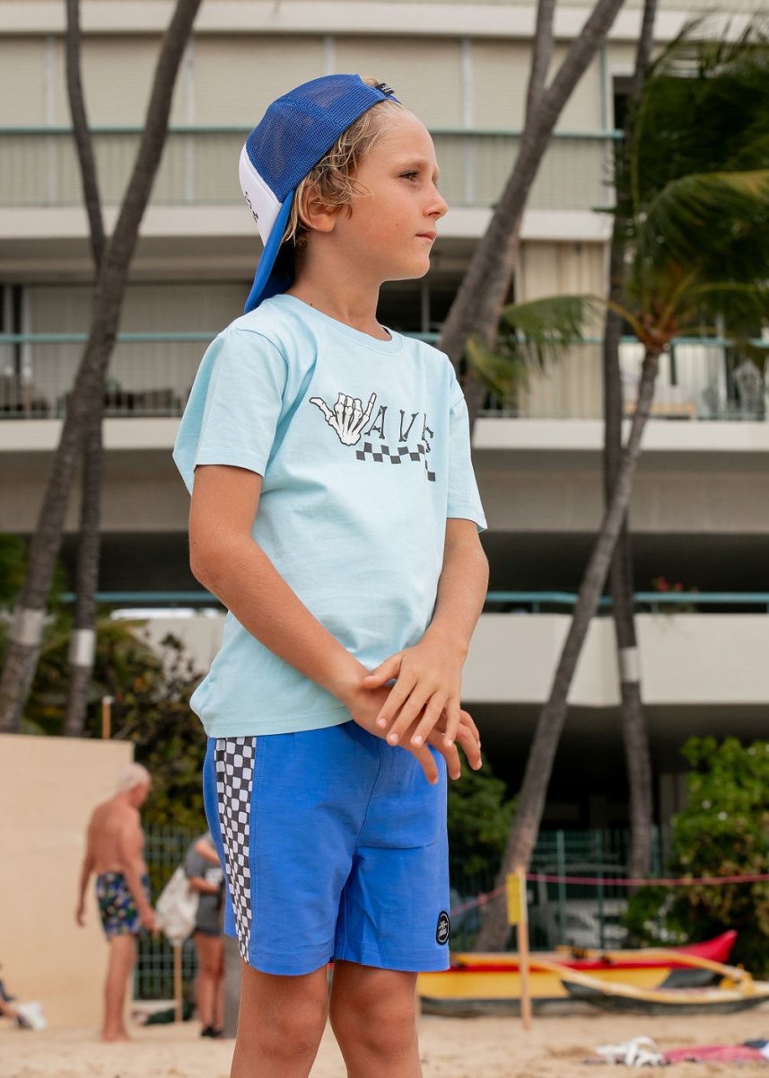 CHECK MATE CHECKERED SWIM TRUNKS - SWIM TRUNKS