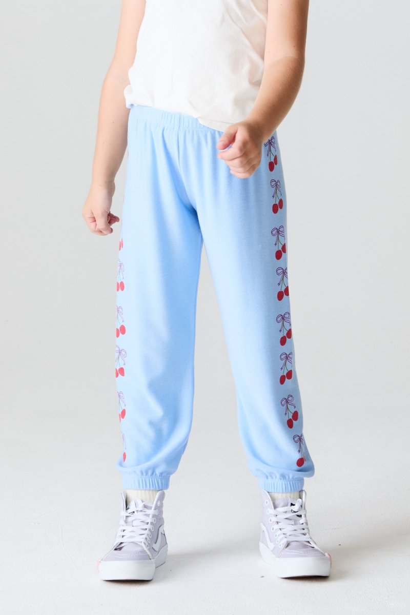 CHERRY BOWS SWEATPANTS (PREORDER) - CHASER KIDS