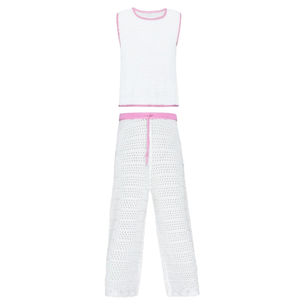 CHLOE CROCHET COVER UP TOP AND PANTS SET (PREORDER) - PQ KIDS