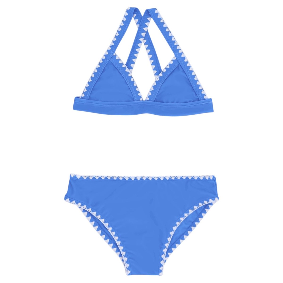 COASTLINE STITCHED TRIM TWO PIECE BIKINI - FEATHER 4 ARROW
