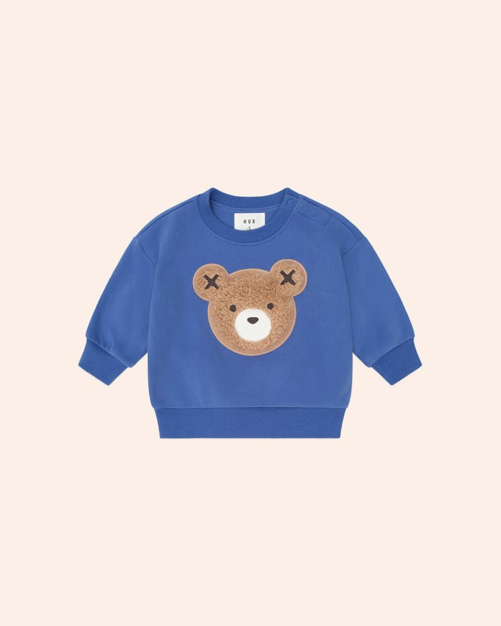 COBALT FURRY HUXBEAR SWEATSHIRT AND SWEATPANTS SET (PREORDER) - HUXBABY