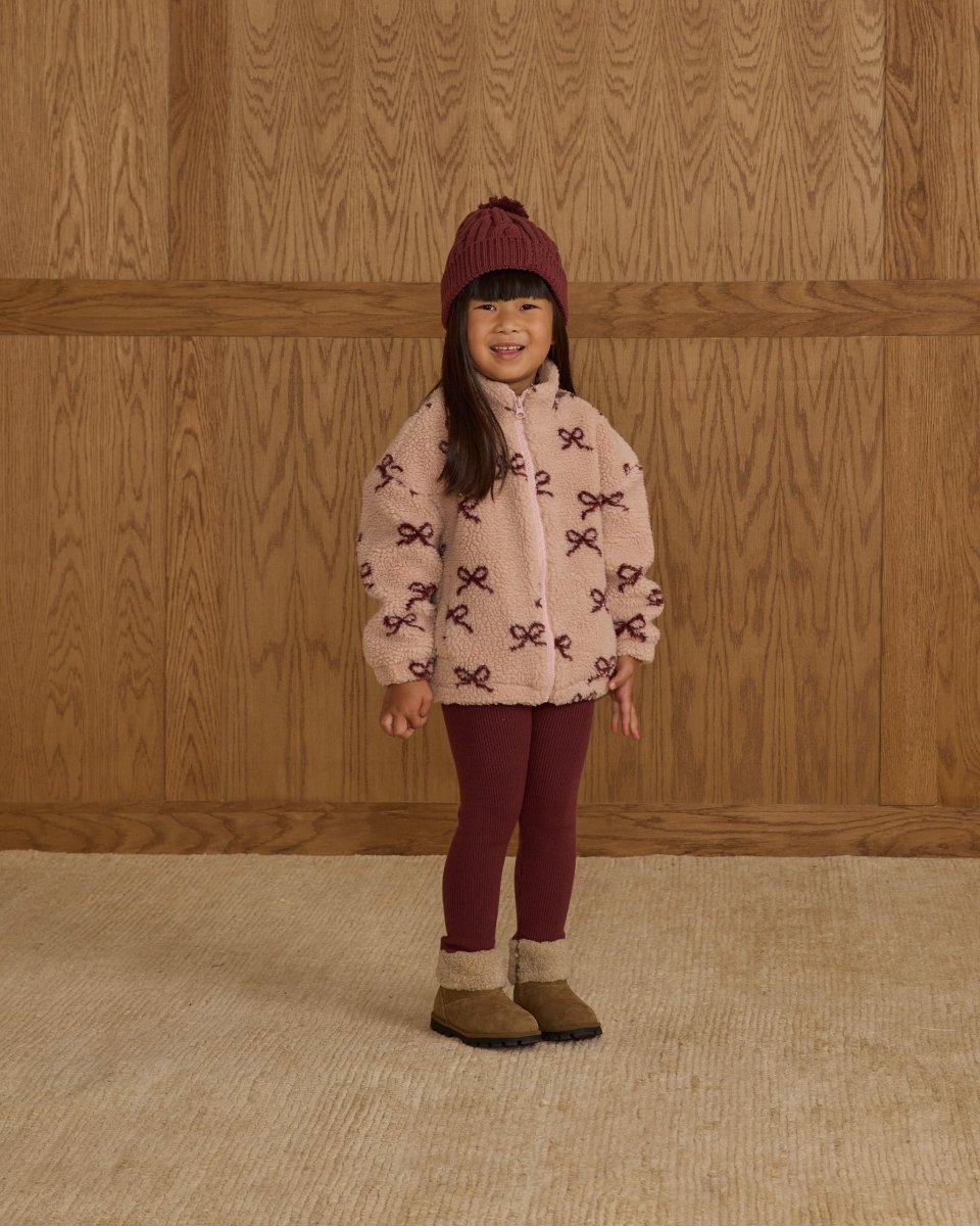 COCO BOWS FUZZY JACKET - JACKETS