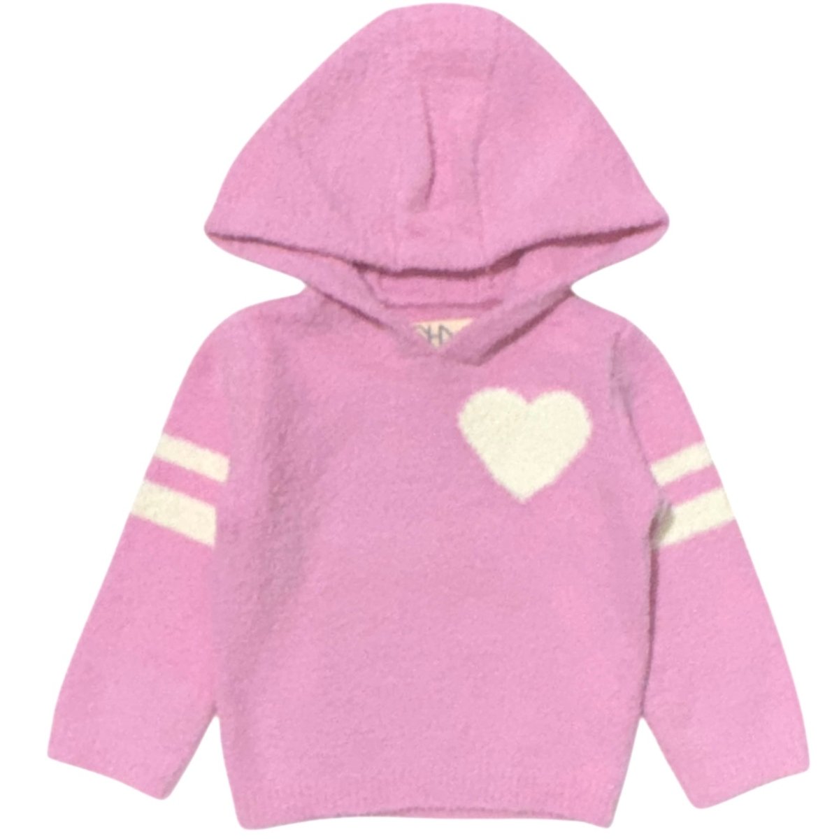 CONFETTI STRIPE FUZZY FLEECE LOUNGE HOODIE - CHASER KIDS