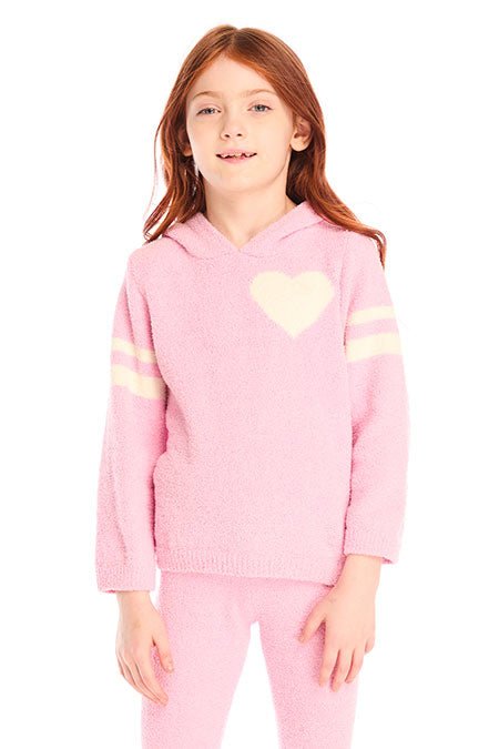 CONFETTI STRIPE FUZZY FLEECE LOUNGE ZIP UP HOODIE (PREORDER) - CHASER KIDS