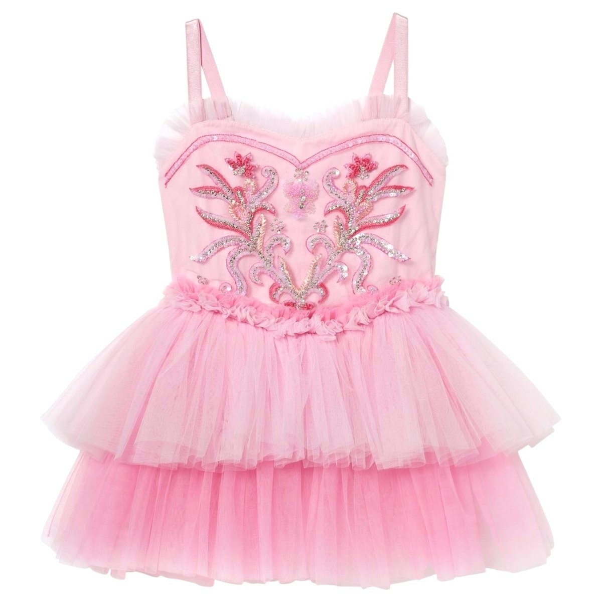 strapless open back dress Tutu du Monde Pearl Reblossom Tulle Dress