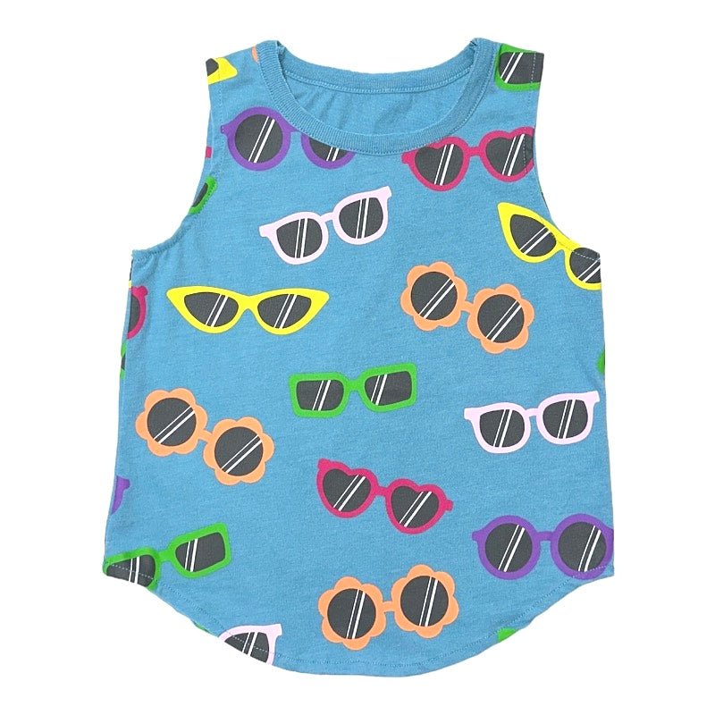 CRAZY SUNGLASSES TANK TOP - TANK TOPS