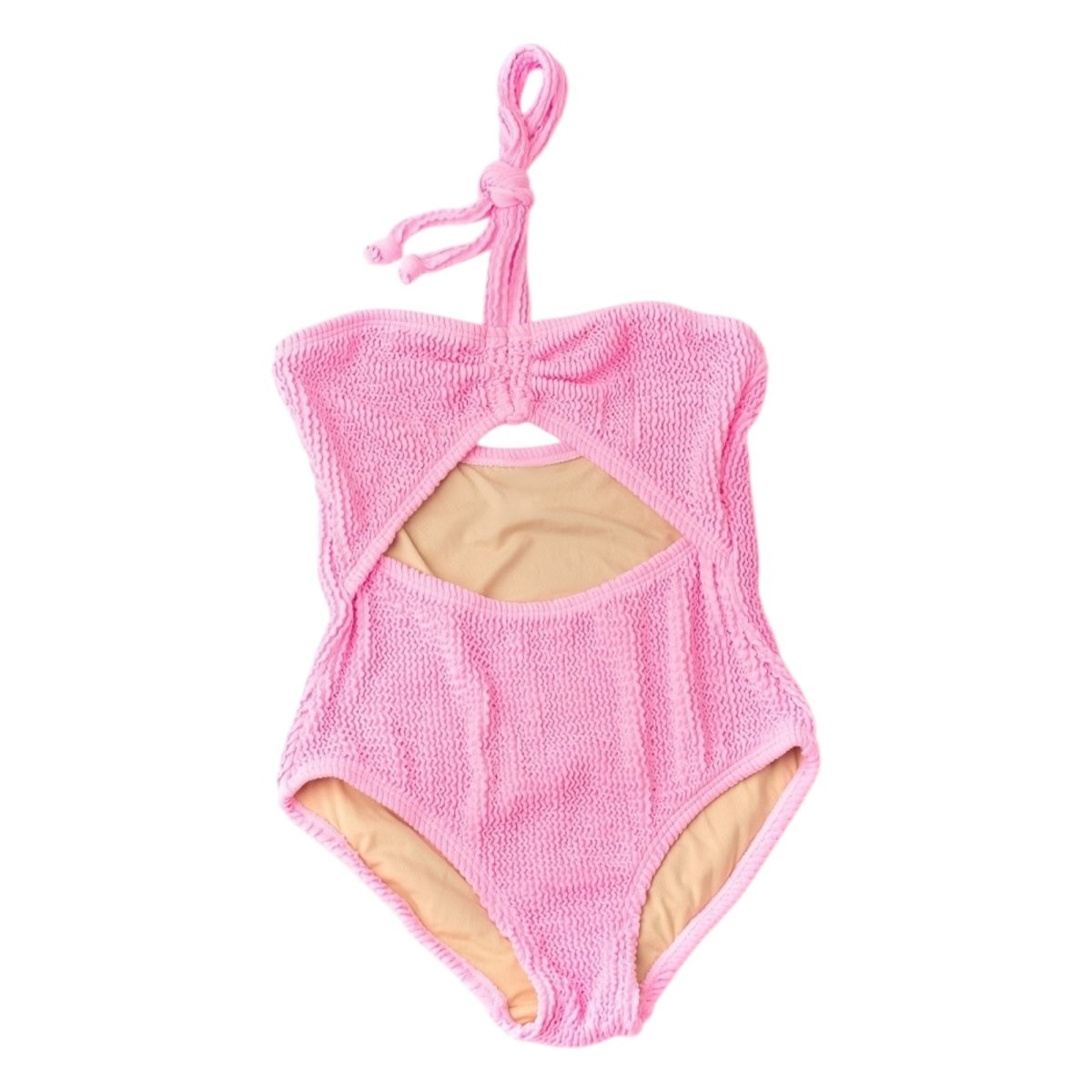 CRINKLE HALTER ONE PIECE SWIMSUIT - ONE PIECE SWIMSUIT