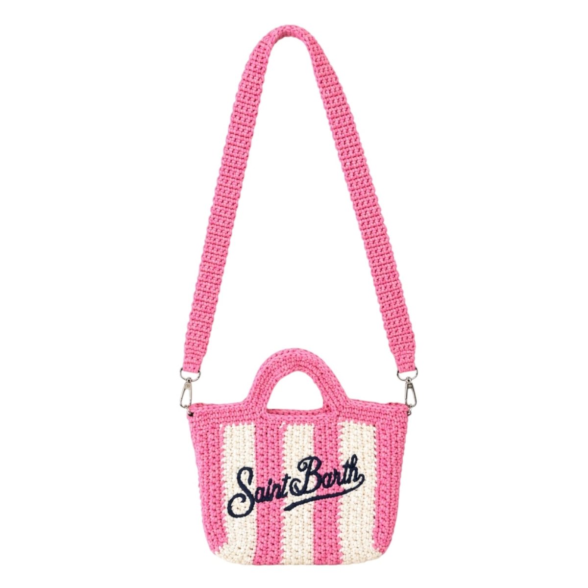 CROCHET STRIPES MINI BAG - MC2 SAINT BARTH KIDS