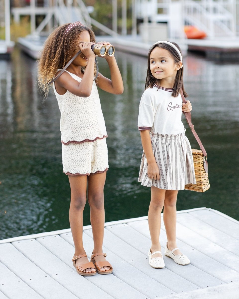 CROCHET TANK AND SHORTS SET - SET
