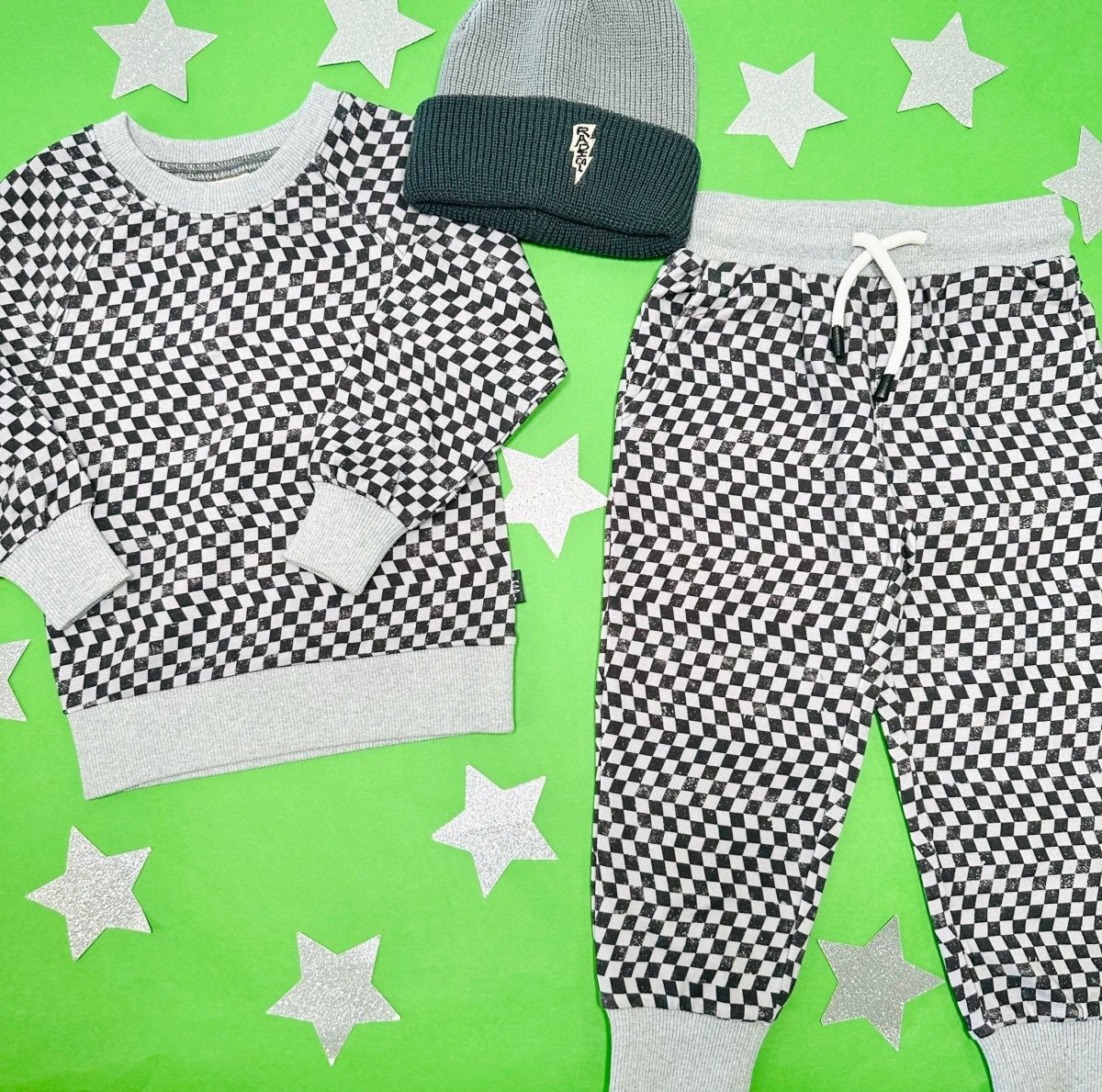 CRUZ CHECKERED SWEATPANTS - SWEATPANTS