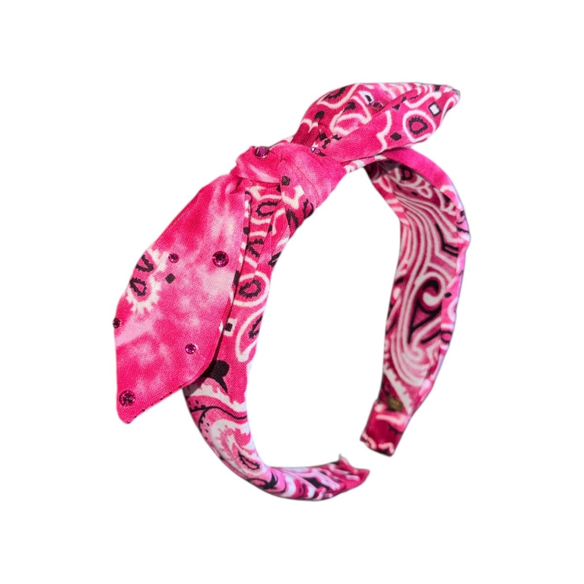 CRYSTAL BANDANA KNOT HEADBAND - BARI LYNN