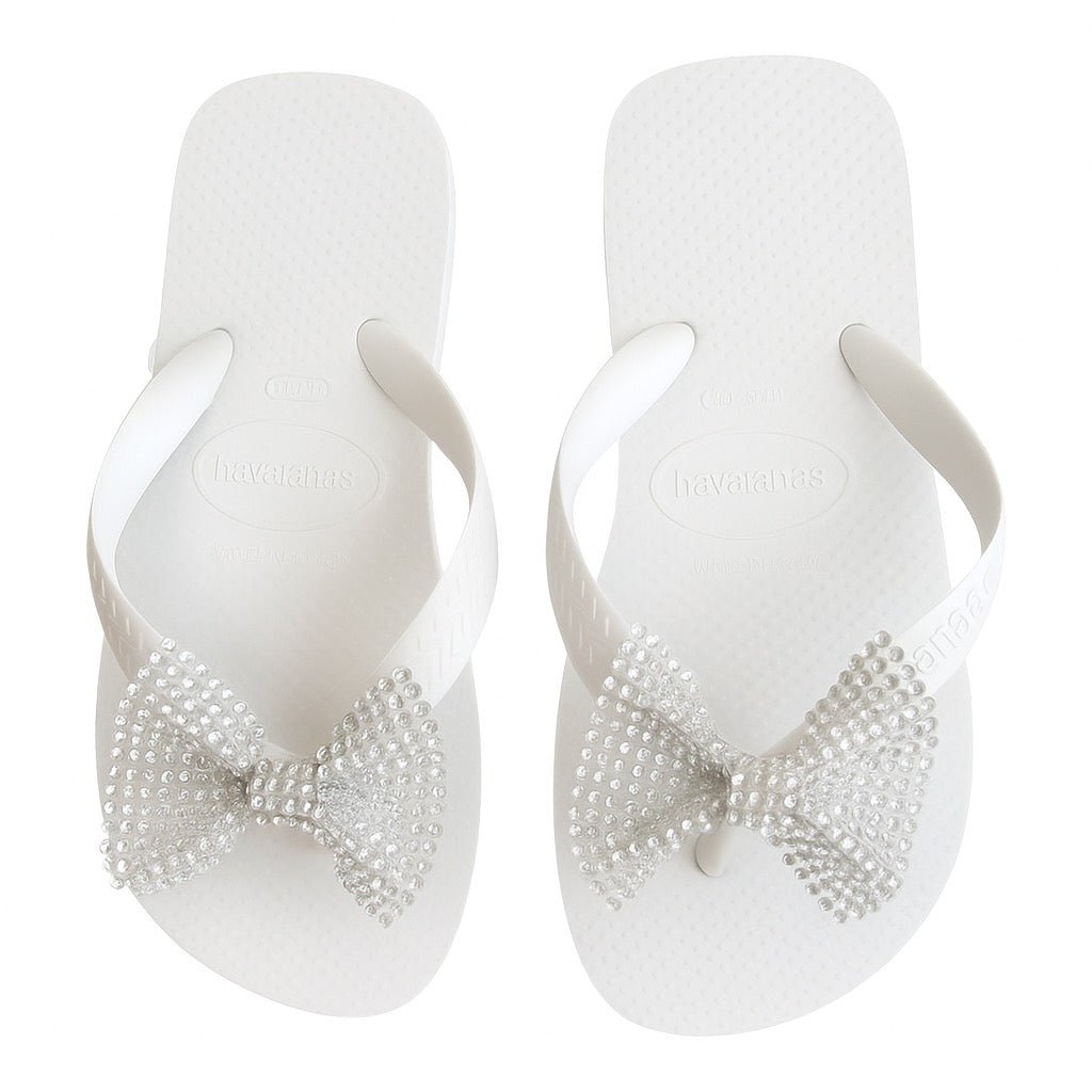 CRYSTAL BOW FLIP FLOP SANDALS - PLANET SEA