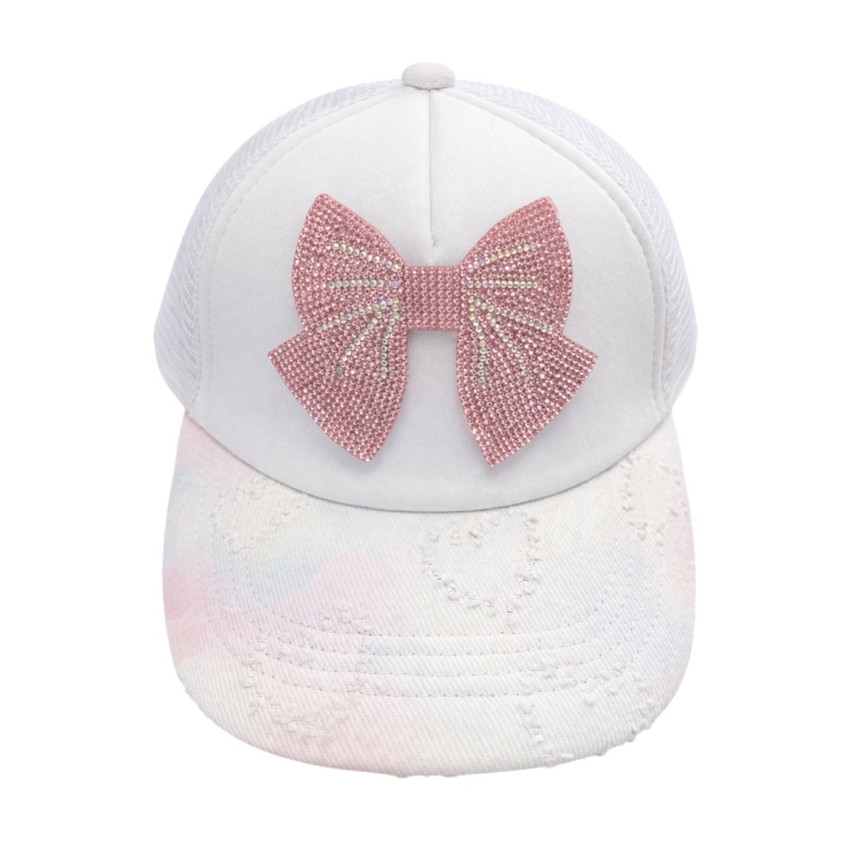 CRYSTAL BOW IRIDESCENT HAT - HATS