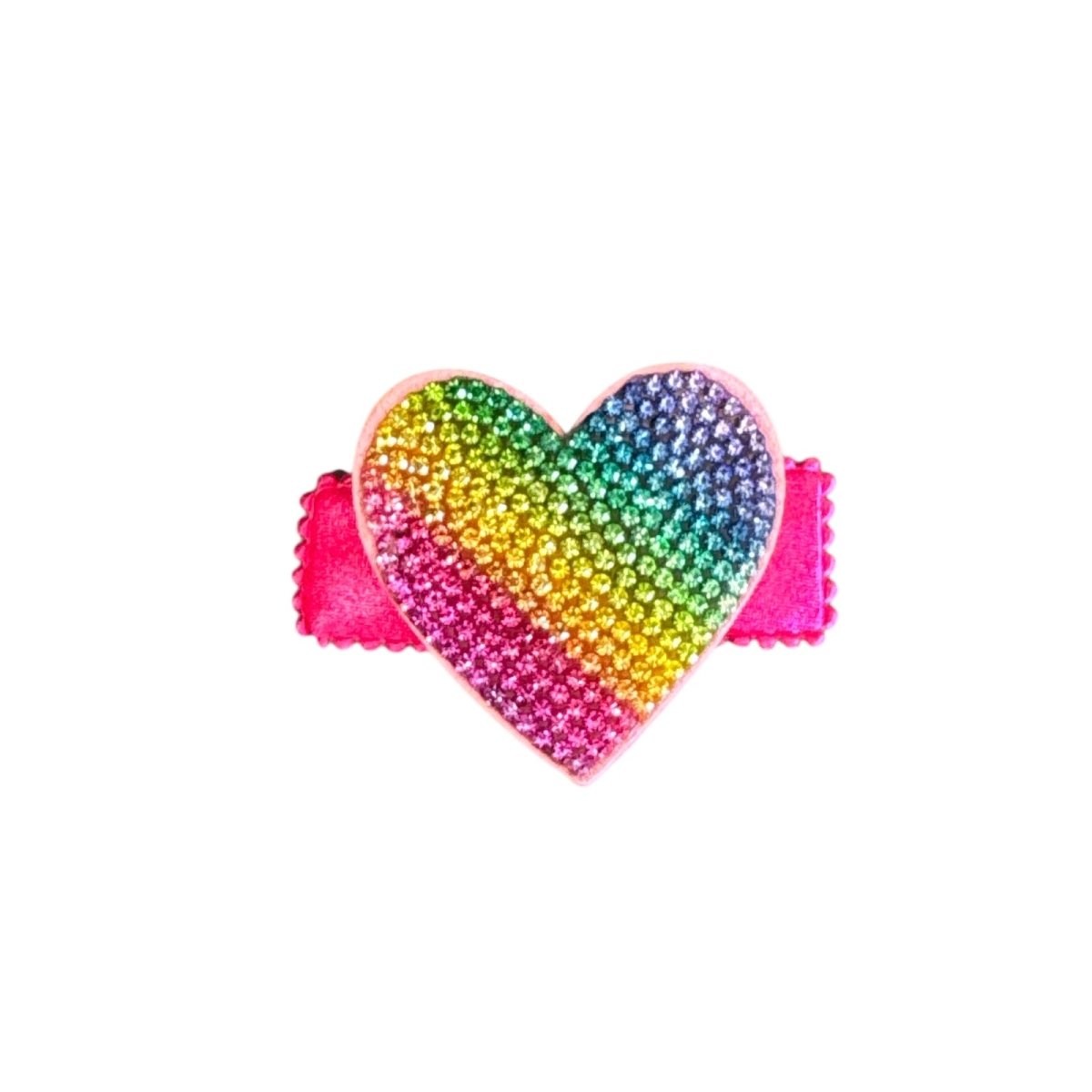 CRYSTAL HEART CLIP - CLIPS