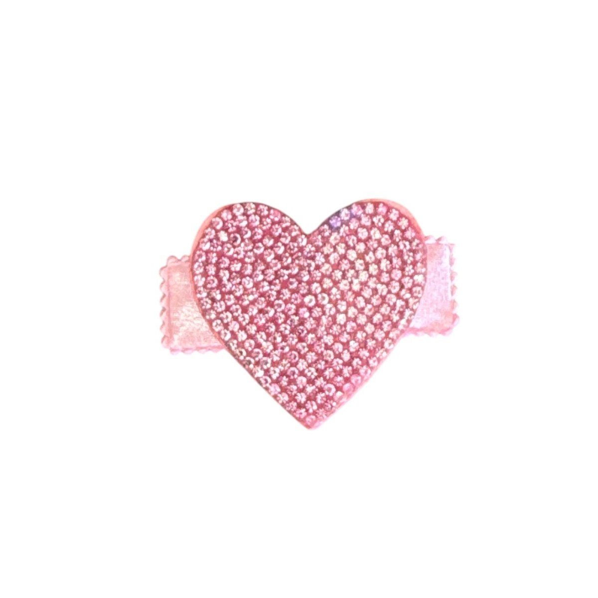 CRYSTAL HEART CLIP - CLIPS