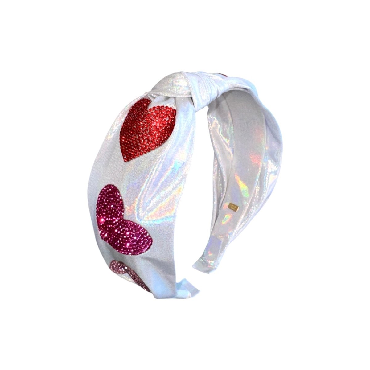 CRYSTAL HEART IRIDESCENT HEADBAND by BARI LYNN | Kids Fashion