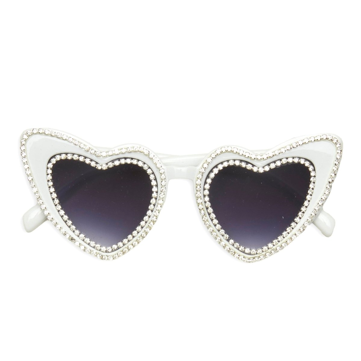 CRYSTAL HEART SUNGLASSES - SUNGLASSES
