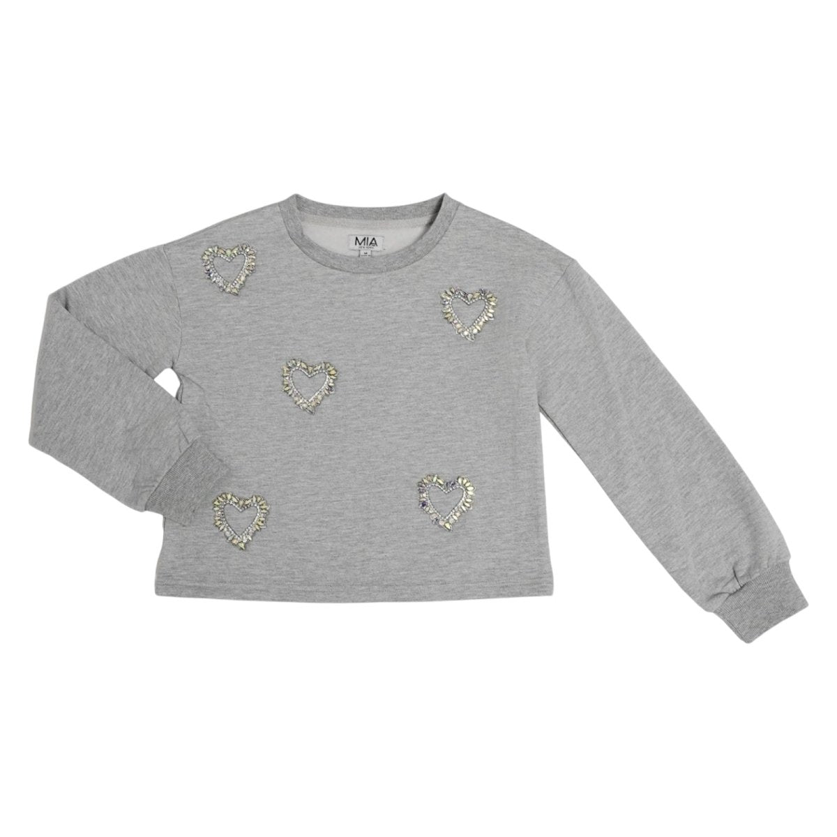 CRYSTAL HEART SWEATSHIRT (PREORDER) - SWEATERS