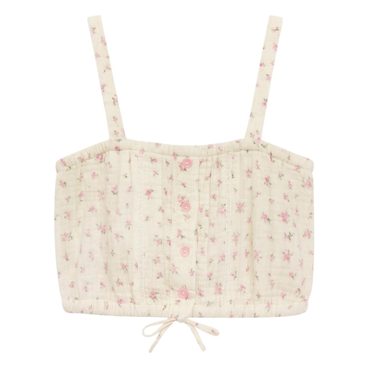 CUTESY ROSE WILLOW GAUZE TOP (PREORDER) - KATIE J NYC - TANK TOPS