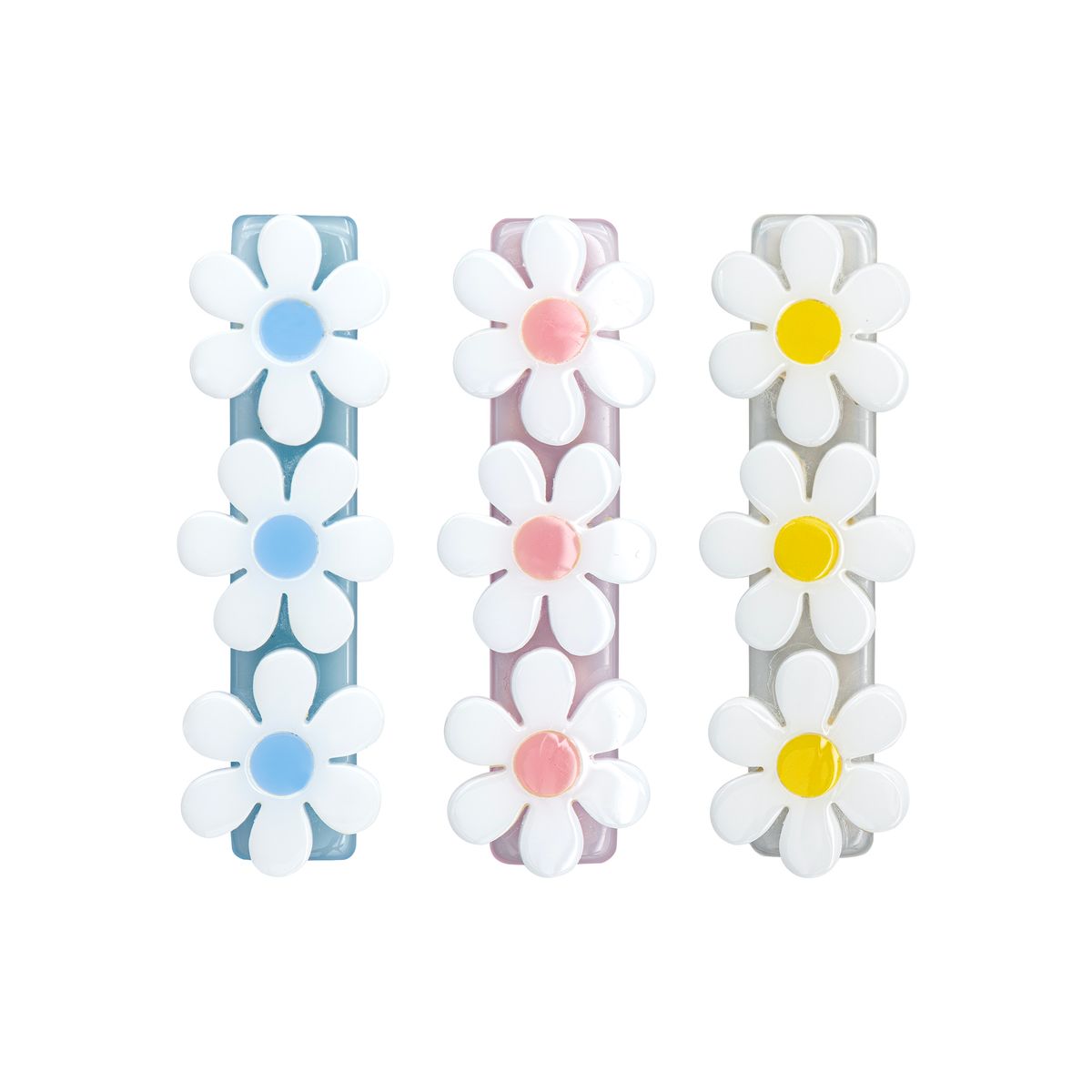 Set of 3 hair clips 3 Piece Bone Hair Clip Set – My Violet main image 3