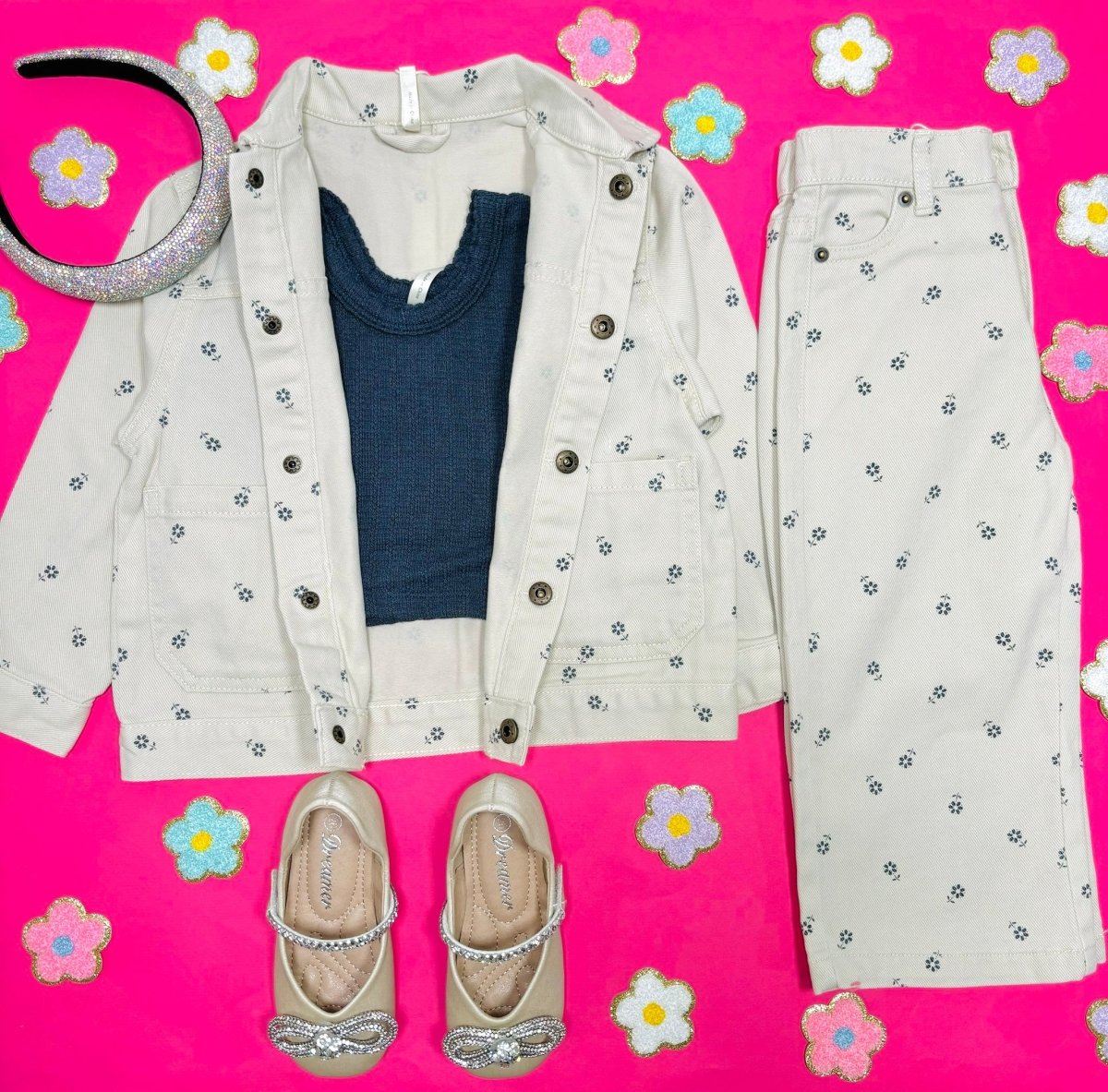 DAISY STRAIGHT DENIM JACKET - JACKETS