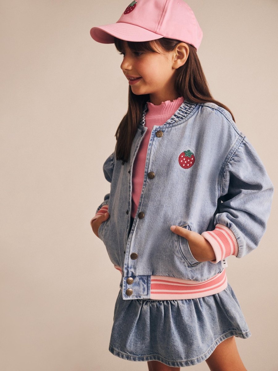 DENIM FRILL SKIRT (PREORDER) - HUXBABY