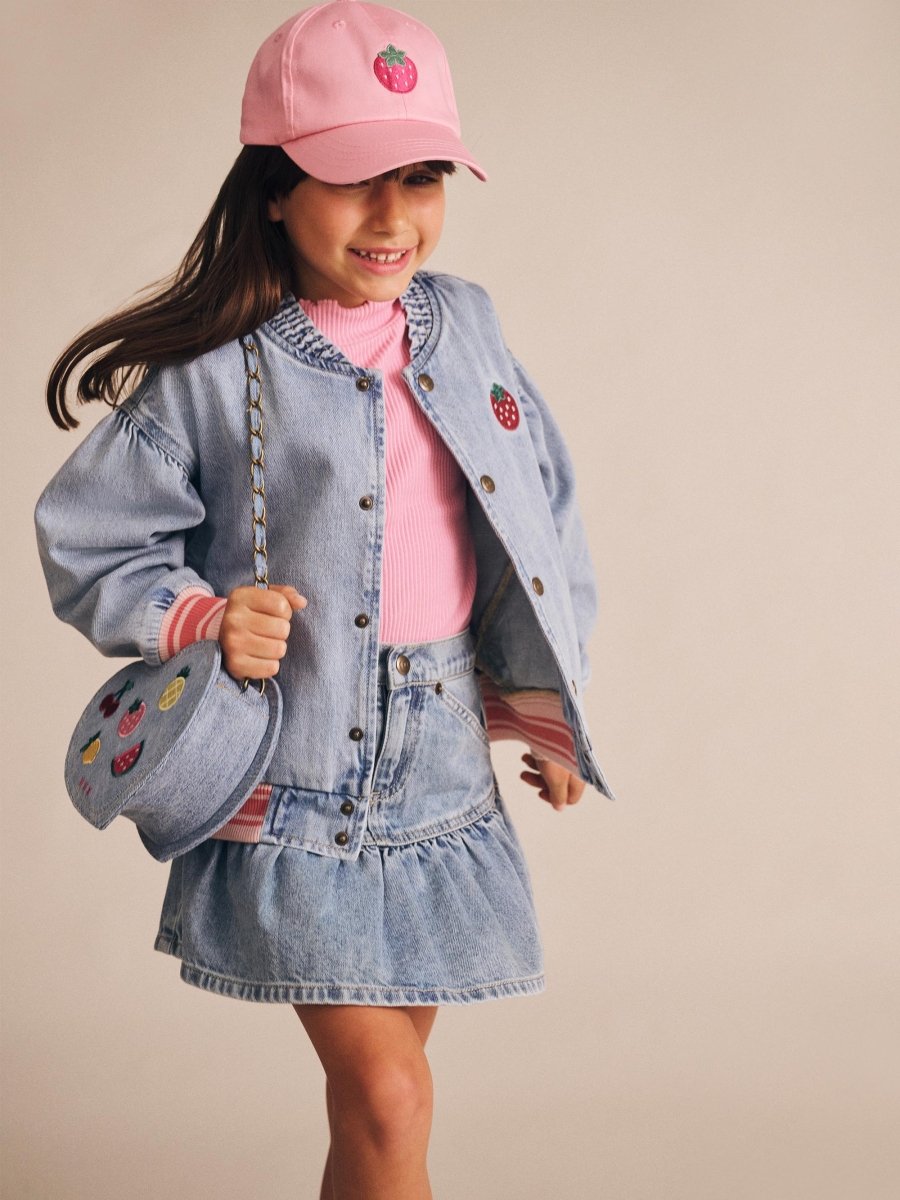 DENIM FRILL SKIRT (PREORDER) - HUXBABY