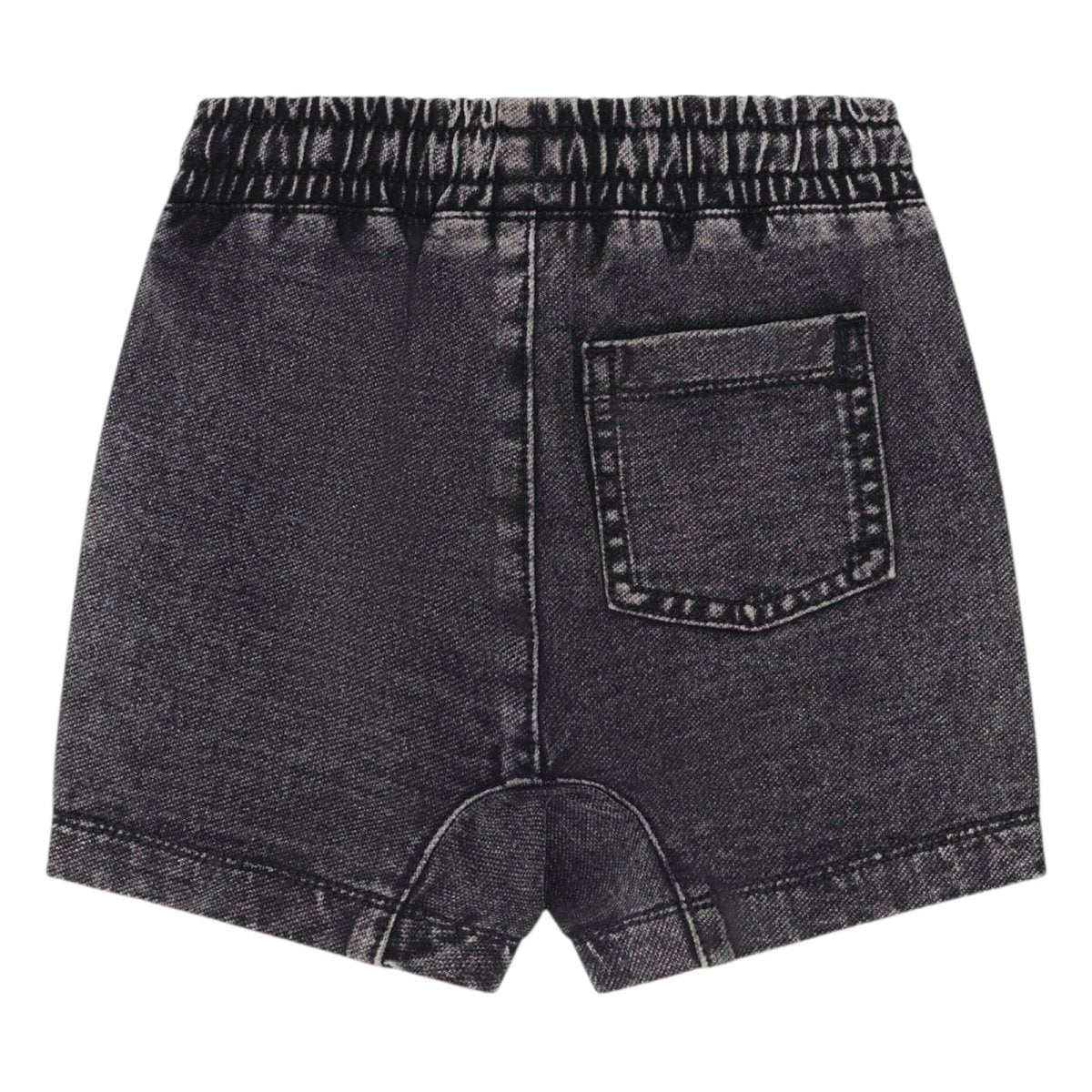 DENIM GUSSET SHORTS - HUXBABY