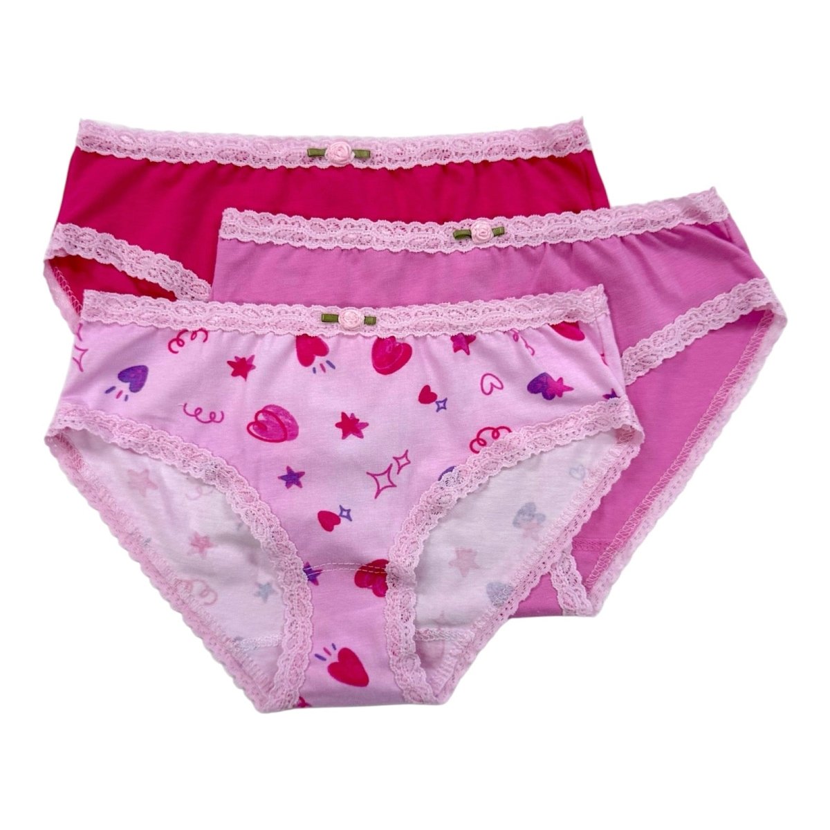 DOODLE HEART 3 PACK PANTIES - ESME - PANTIES