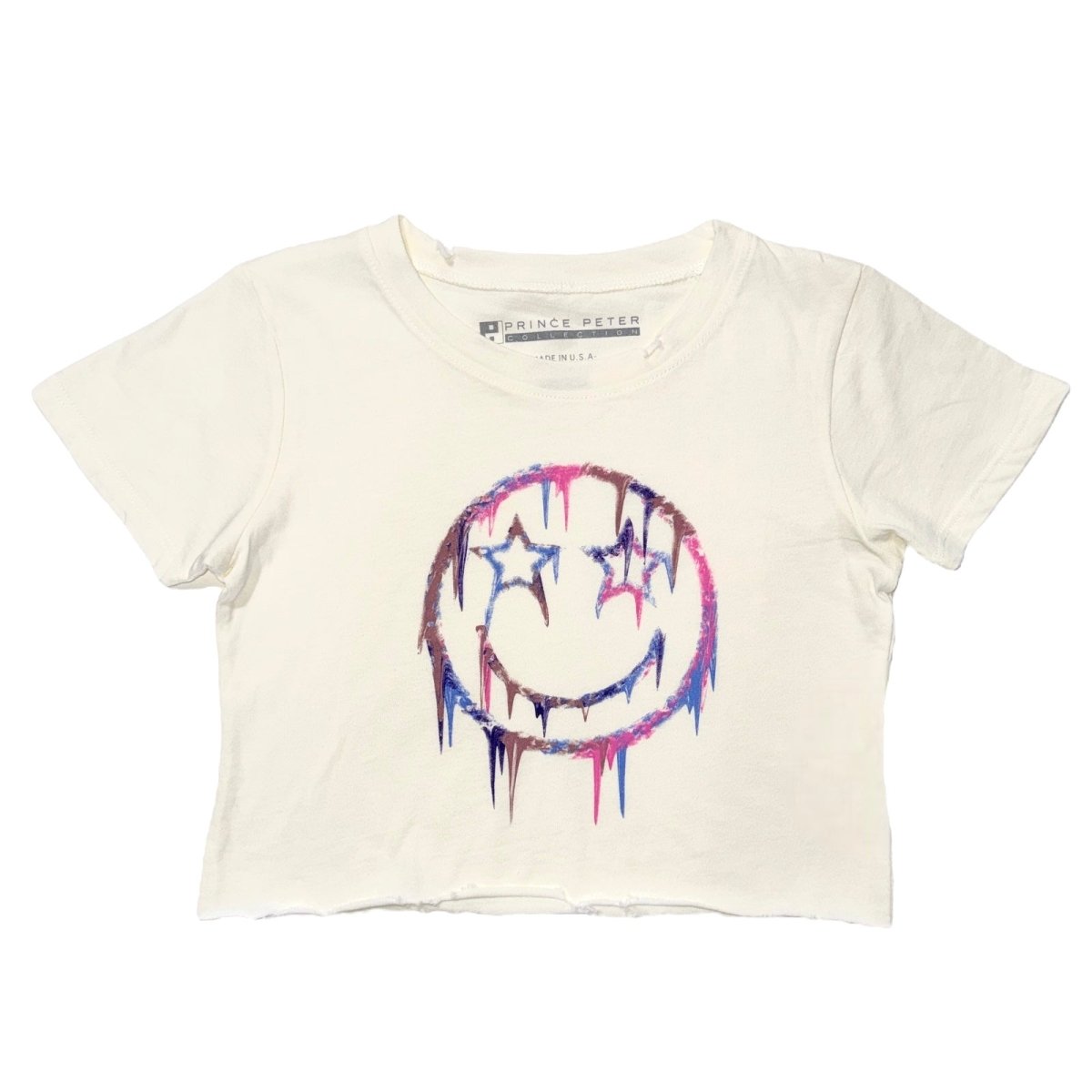 DRIPPY SMILEY FACE TSHIRT - SHORT SLEEVE TOPS