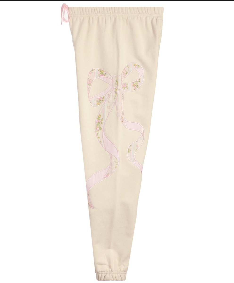 DYLAN SHABBY CHIC BOW SWEATPANTS - KATIE J NEW YORK