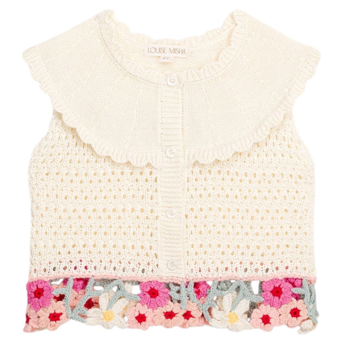 ELEA CROCHET FLORAL TOP (PREORDER) - BUTTON DOWNS