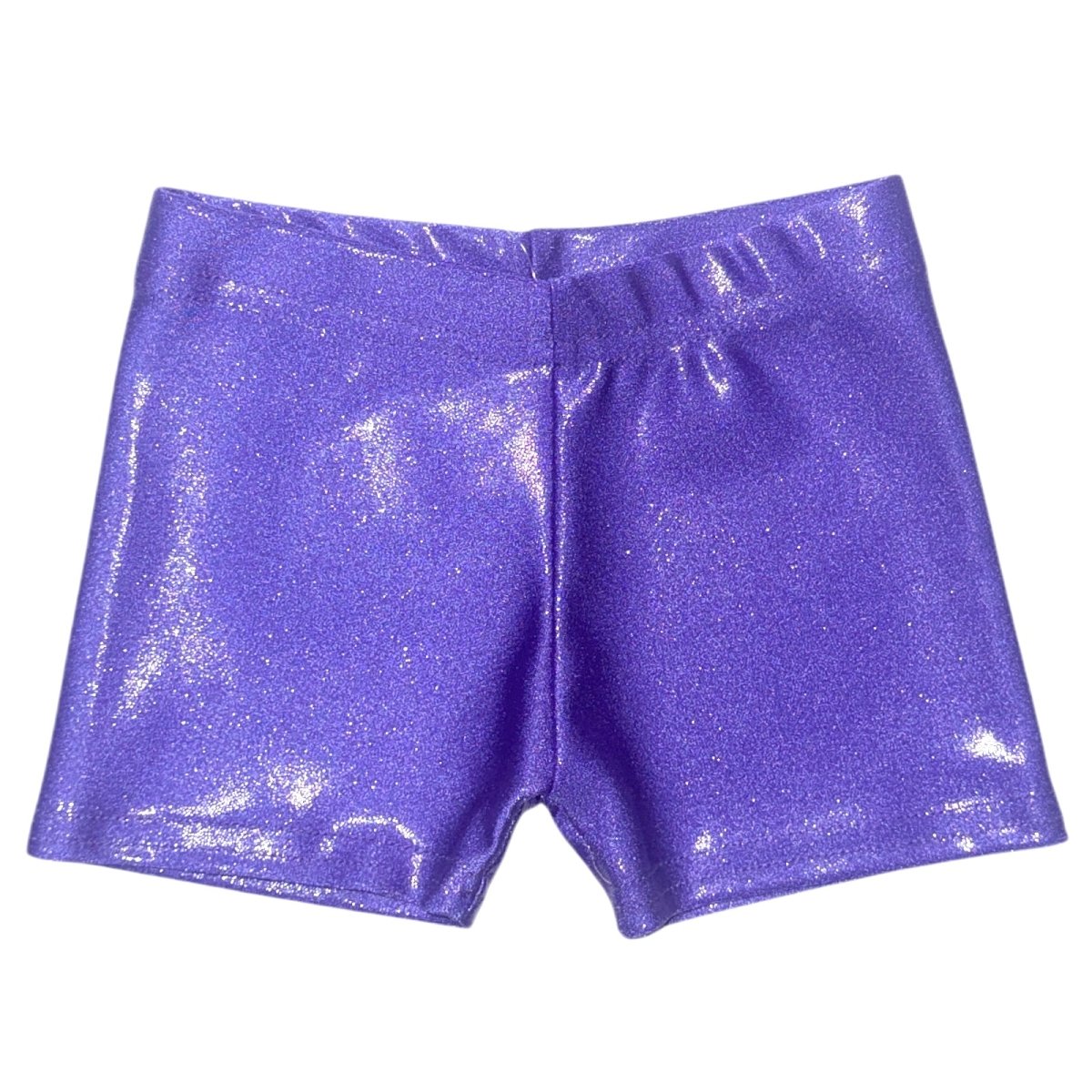 ELECTRIC METALLIC BIKER SHORTS - SHORTS