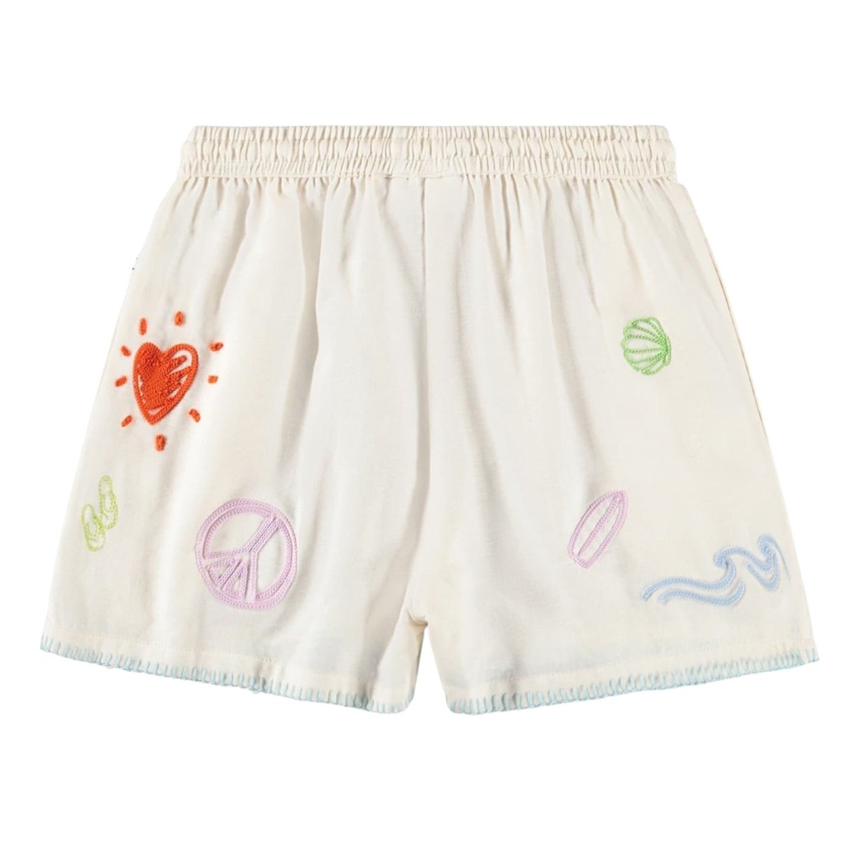 EMBROIDERED DOODLES ANNABELLA SHORTS (PREORDER) - MOLO