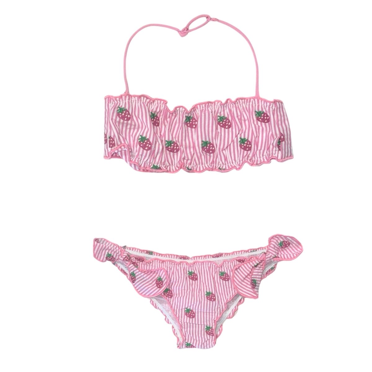 EMY SEESUCKER STRAWBERRY TWO PIECE BIKINI - TWO PIECE BIKINI